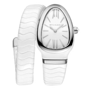 Фото 55 - Bvlgari Serpenti Spiga 35mm White Ceramic