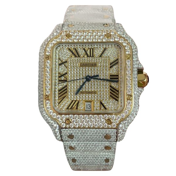Товар Cartier Santos de Cartier 40mm Diamond Dial Steel Фото 1 - Cartier Santos de Cartier 40mm Diamond Dial Steel