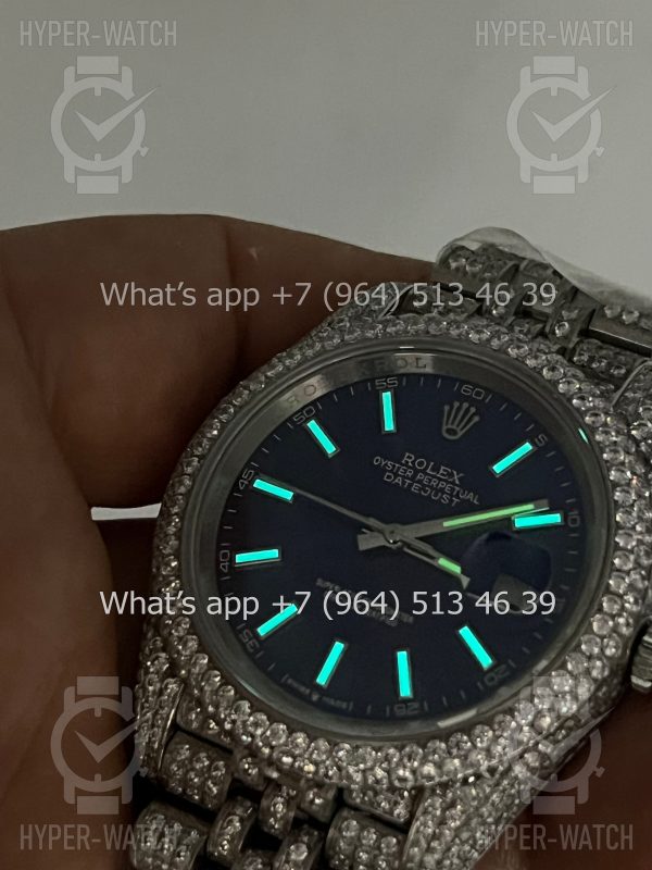 Товар Rolex Datejust 41mm 126334 Full Pave Blue Фото 13 - Rolex Datejust 41mm 126334 Full Pave Blue