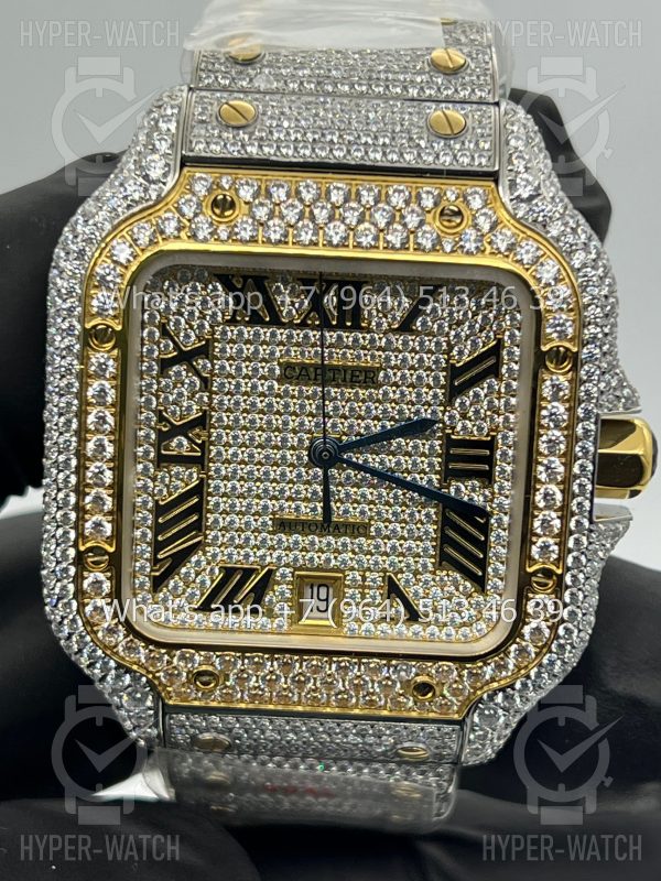 Товар Cartier Santos de Cartier 40mm Diamond Dial Steel Фото 2 - Cartier Santos de Cartier 40mm Diamond Dial Steel