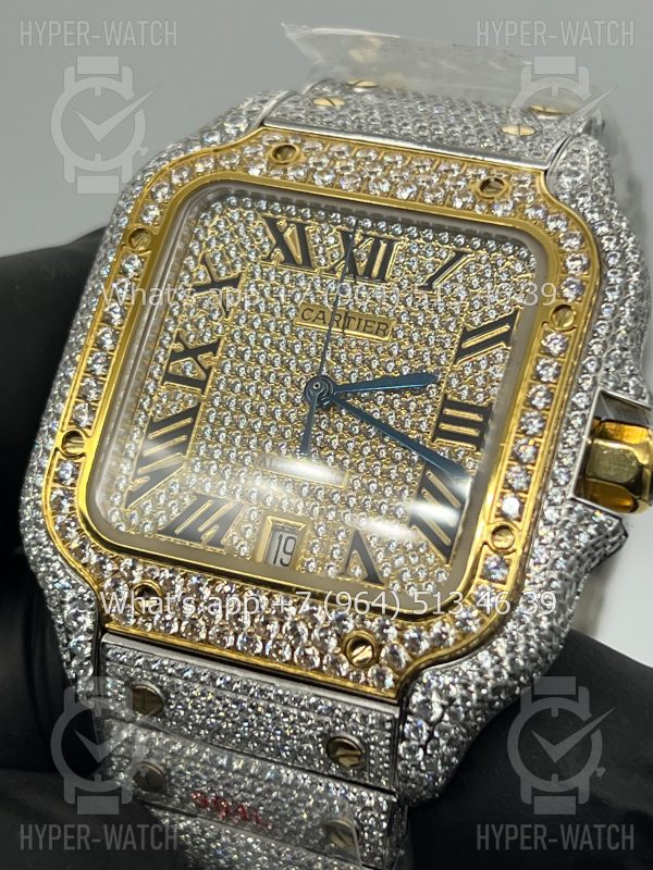 Товар Cartier Santos de Cartier 40mm Diamond Dial Steel Фото 3 - Cartier Santos de Cartier 40mm Diamond Dial Steel