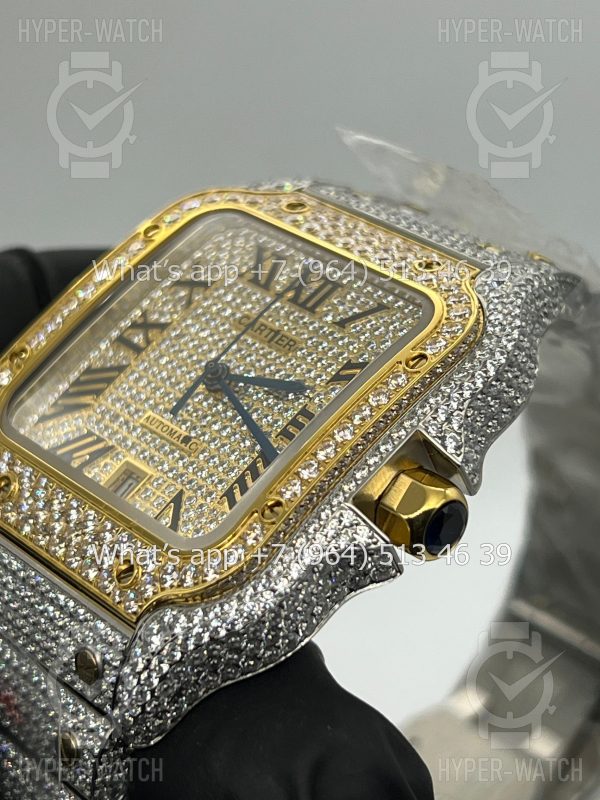 Товар Cartier Santos de Cartier 40mm Diamond Dial Steel Фото 4 - Cartier Santos de Cartier 40mm Diamond Dial Steel