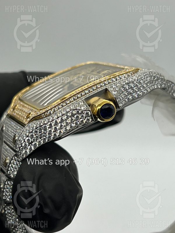 Товар Cartier Santos de Cartier 40mm Diamond Dial Steel Фото 5 - Cartier Santos de Cartier 40mm Diamond Dial Steel
