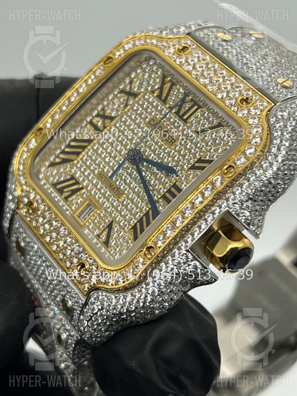 Товар Cartier Santos de Cartier 40mm Diamond Dial Steel Фото 6 - Cartier Santos de Cartier 40mm Diamond Dial Steel