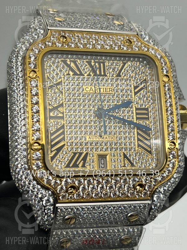 Товар Cartier Santos de Cartier 40mm Diamond Dial Steel Фото 7 - Cartier Santos de Cartier 40mm Diamond Dial Steel