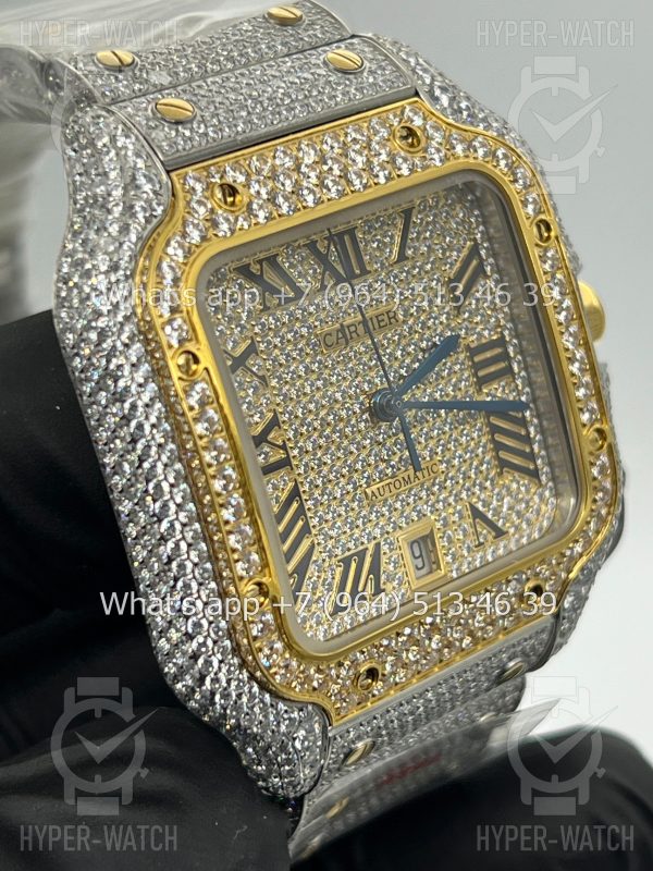 Товар Cartier Santos de Cartier 40mm Diamond Dial Steel Фото 8 - Cartier Santos de Cartier 40mm Diamond Dial Steel