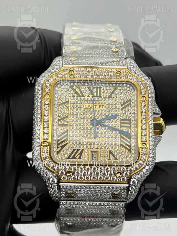 Товар Cartier Santos de Cartier 40mm Diamond Dial Steel Фото 9 - Cartier Santos de Cartier 40mm Diamond Dial Steel
