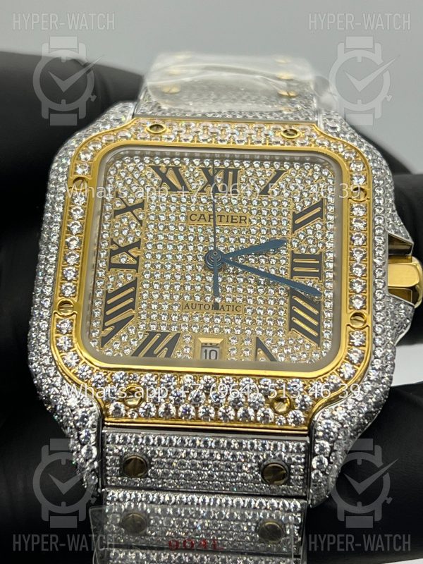 Товар Cartier Santos de Cartier 40mm Diamond Dial Steel Фото 10 - Cartier Santos de Cartier 40mm Diamond Dial Steel