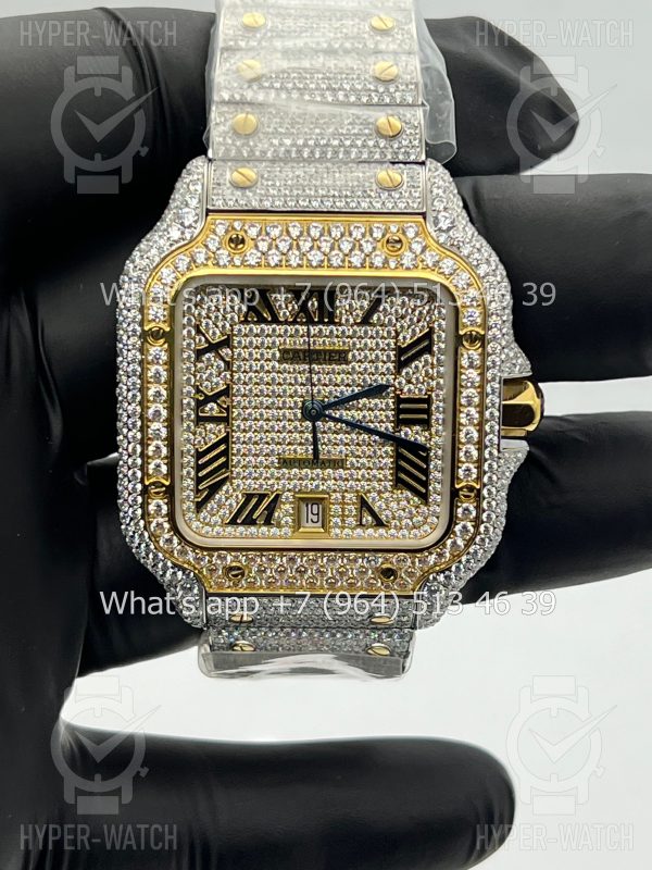 Товар Cartier Santos de Cartier 40mm Diamond Dial Steel Фото 11 - Cartier Santos de Cartier 40mm Diamond Dial Steel