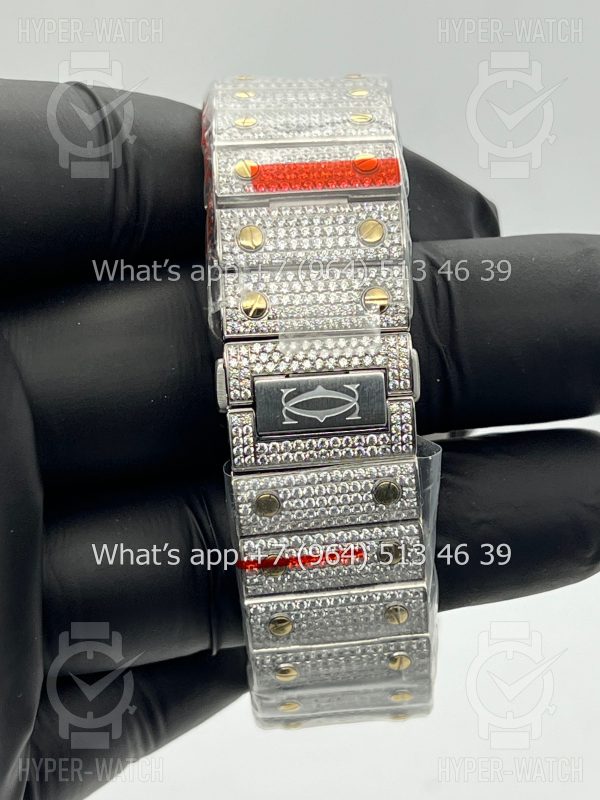 Товар Cartier Santos de Cartier 40mm Diamond Dial Steel Фото 17 - Cartier Santos de Cartier 40mm Diamond Dial Steel