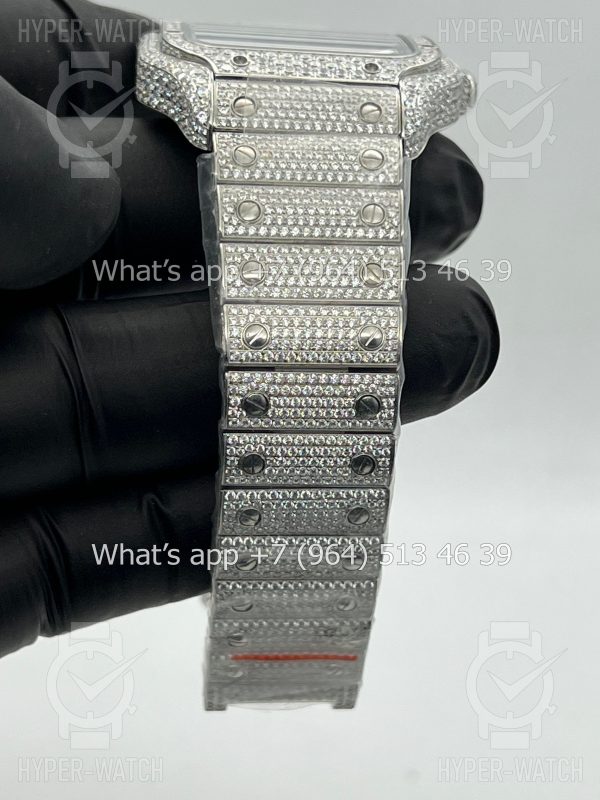 Фото 11 - Cartier Santos de Cartier 40mm Diamond Blue