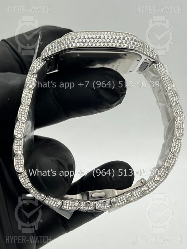 Фото 14 - Cartier Santos de Cartier 40mm Diamond Blue