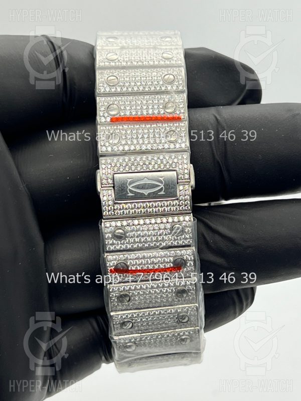 Фото 15 - Cartier Santos de Cartier 40mm Diamond Blue