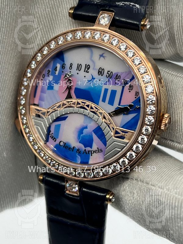 Товар Van Cleef & Arpels Poetic Complication Lady Arpels Pont des Amoureux 38mm VCARO8TZ00 Фото 6 - Van Cleef & Arpels Poetic Complication Lady Arpels Pont des Amoureux 38mm VCARO8TZ00