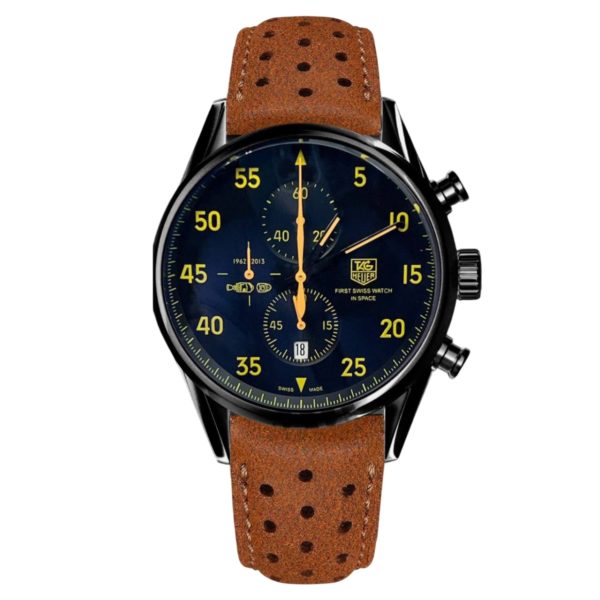 Товар Tag Heuer Carrera 43mm First Swiss Watch in Space Art 6043 Фото 1 - Tag Heuer Carrera 43mm First Swiss Watch in Space Art 6043