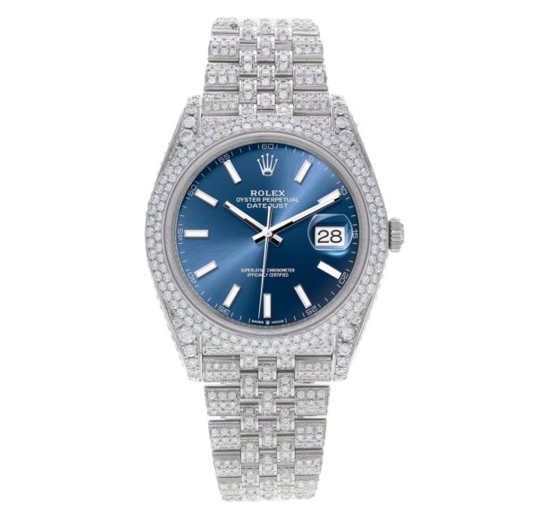 Товар Rolex Datejust 41mm 126334 Full Pave Blue Фото 1 - Rolex Datejust 41mm 126334 Full Pave Blue