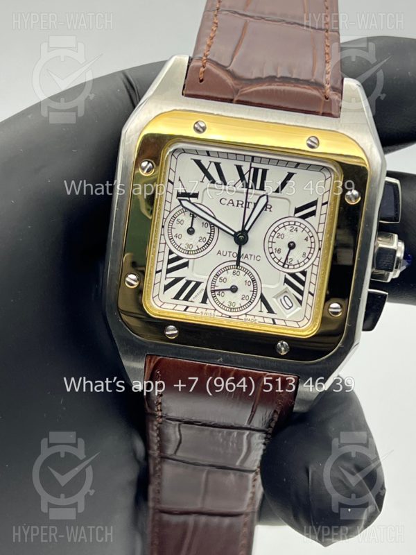 Товар Cartier Santos 100 XL Chronograph 41mm Art 6280 Фото 2 - Cartier Santos 100 XL Chronograph 41mm Art 6280