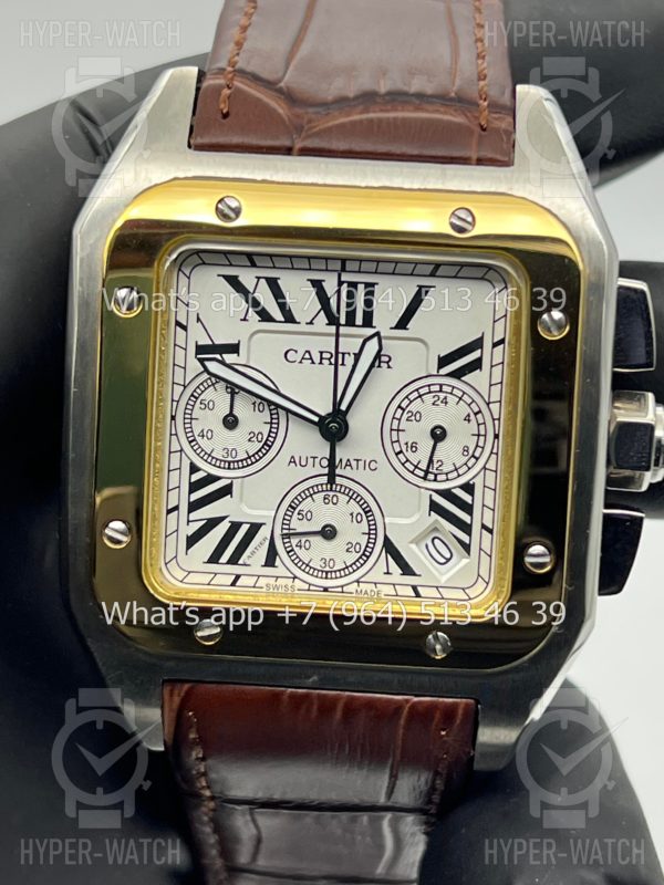Товар Cartier Santos 100 XL Chronograph 41mm Art 6280 Фото 3 - Cartier Santos 100 XL Chronograph 41mm Art 6280