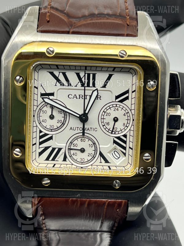 Товар Cartier Santos 100 XL Chronograph 41mm Art 6280 Фото 4 - Cartier Santos 100 XL Chronograph 41mm Art 6280
