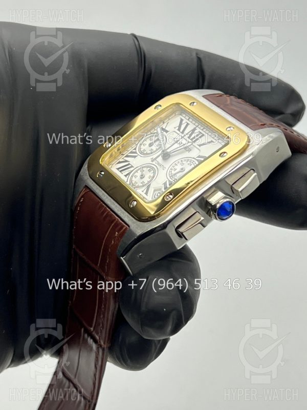 Товар Cartier Santos 100 XL Chronograph 41mm Art 6280 Фото 7 - Cartier Santos 100 XL Chronograph 41mm Art 6280