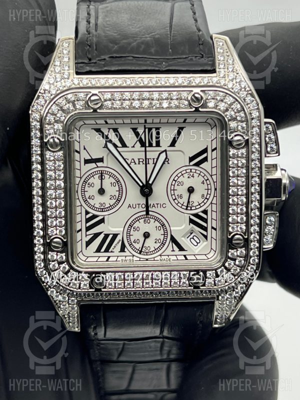Товар Cartier Santos 100 XL Chronograph 41mm Art 6278 Фото 2 - Cartier Santos 100 XL Chronograph 41mm Art 6278
