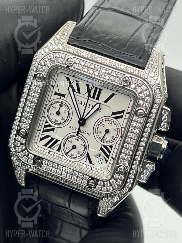 Товар Cartier Santos 100 XL Chronograph 41mm Art 6278 Фото 4 - Cartier Santos 100 XL Chronograph 41mm Art 6278