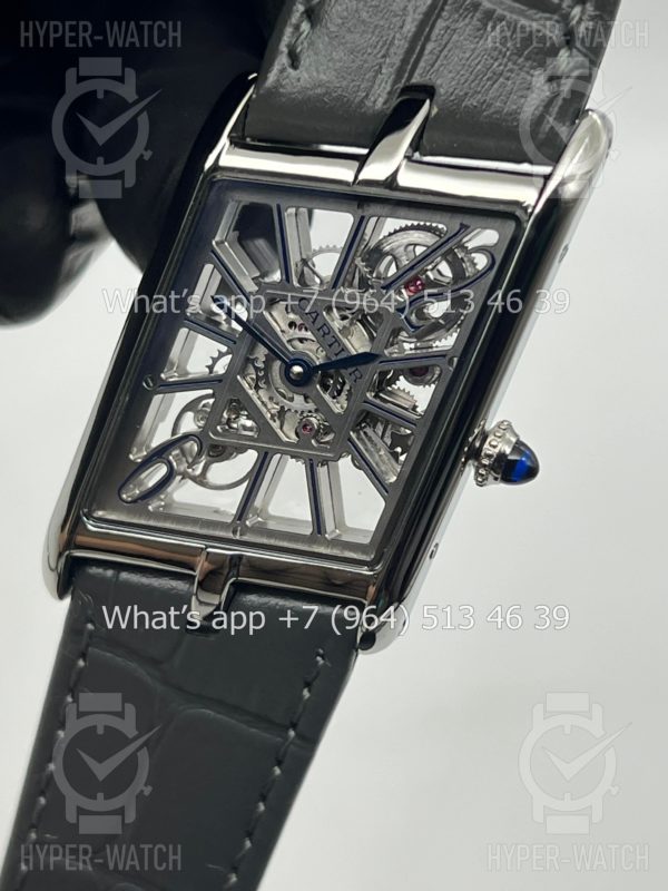 Фото 3 - Cartier Prive Tank Asymetrique Skeleton Steel