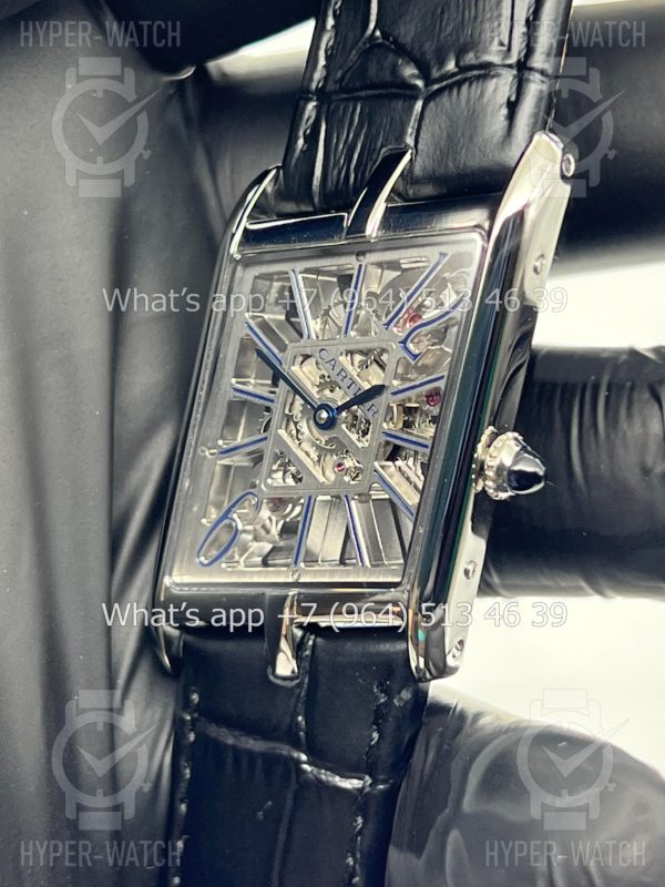 Товар Cartier Prive Tank Asymetrique Skeleton Black Фото 3 - Cartier Prive Tank Asymetrique Skeleton Black