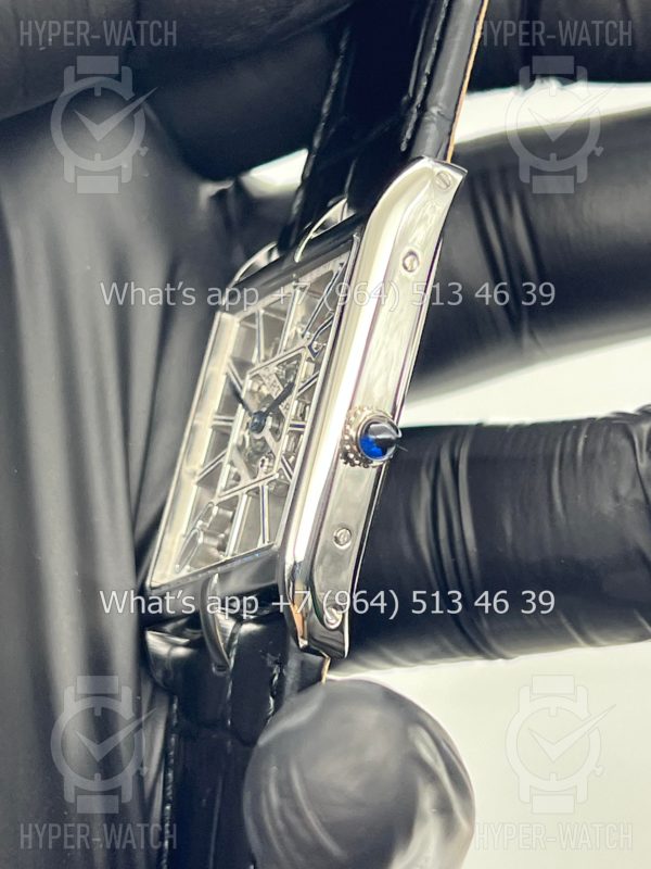 Товар Cartier Prive Tank Asymetrique Skeleton Black Фото 4 - Cartier Prive Tank Asymetrique Skeleton Black