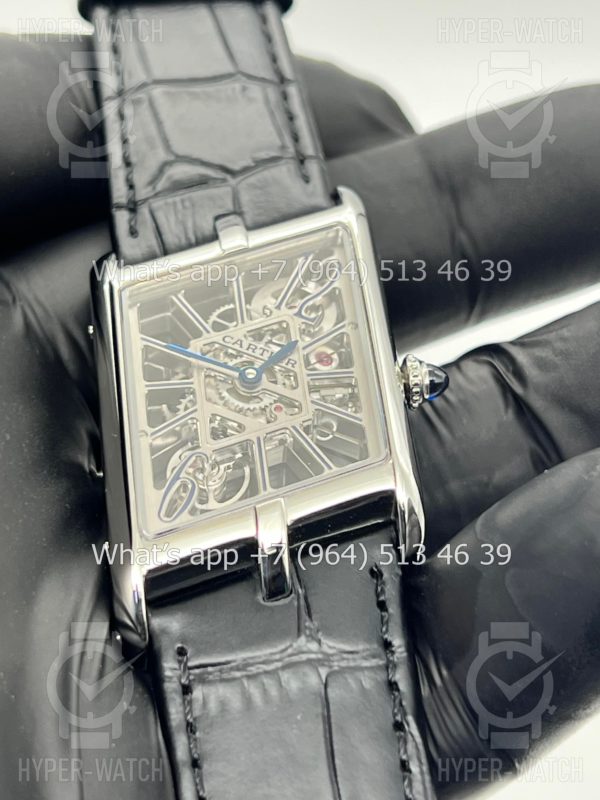 Товар Cartier Prive Tank Asymetrique Skeleton Black Фото 5 - Cartier Prive Tank Asymetrique Skeleton Black