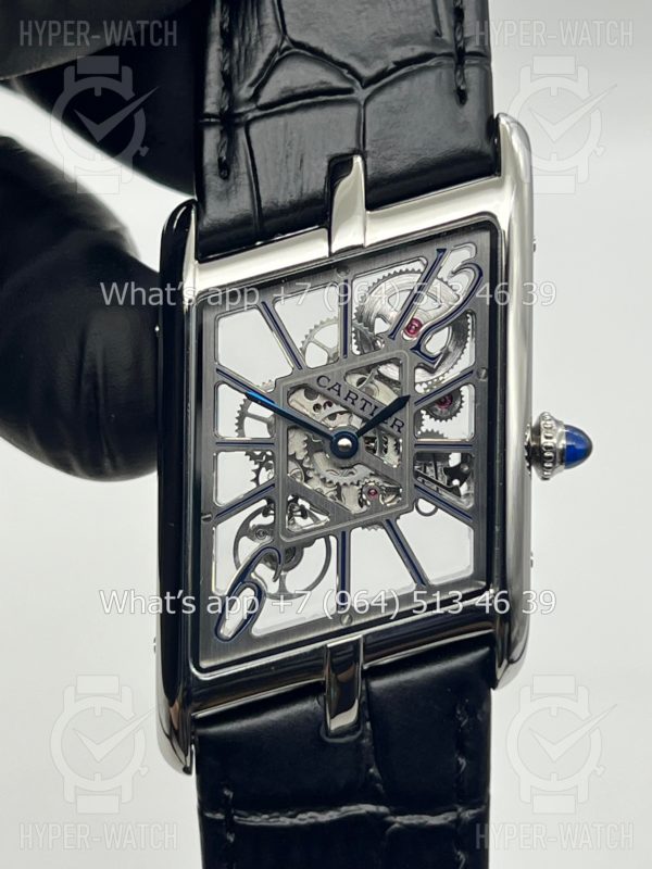 Товар Cartier Prive Tank Asymetrique Skeleton Black Фото 7 - Cartier Prive Tank Asymetrique Skeleton Black