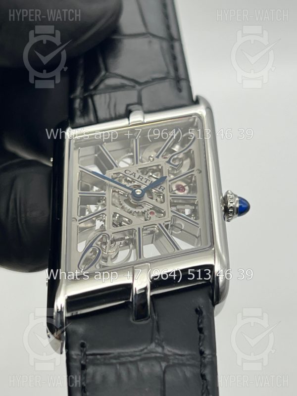 Товар Cartier Prive Tank Asymetrique Skeleton Black Фото 8 - Cartier Prive Tank Asymetrique Skeleton Black