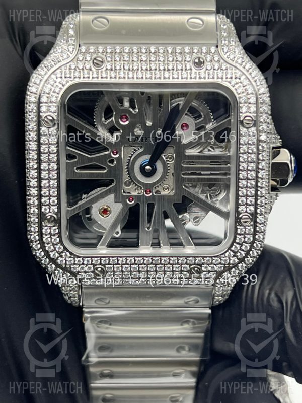 Товар Cartier Santos de Cartier Skeleton 40mm Diamond Фото 2 - Cartier Santos de Cartier Skeleton 40mm Diamond