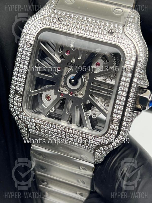 Товар Cartier Santos de Cartier Skeleton 40mm Diamond Фото 3 - Cartier Santos de Cartier Skeleton 40mm Diamond