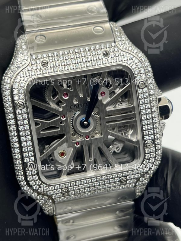 Товар Cartier Santos de Cartier Skeleton 40mm Diamond Фото 6 - Cartier Santos de Cartier Skeleton 40mm Diamond
