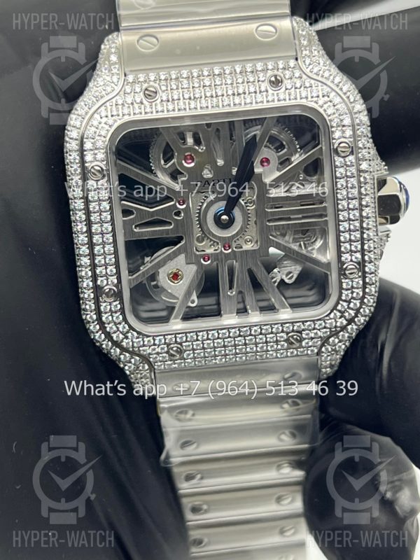 Товар Cartier Santos de Cartier Skeleton 40mm Diamond Фото 7 - Cartier Santos de Cartier Skeleton 40mm Diamond