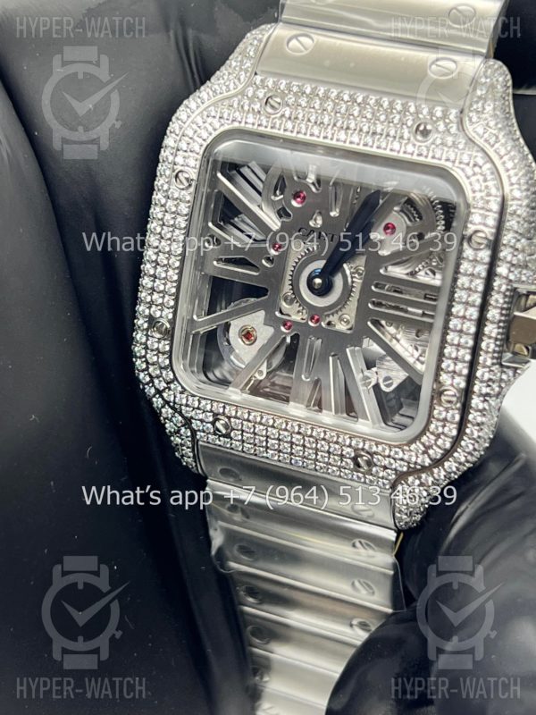 Товар Cartier Santos de Cartier Skeleton 40mm Diamond Фото 8 - Cartier Santos de Cartier Skeleton 40mm Diamond