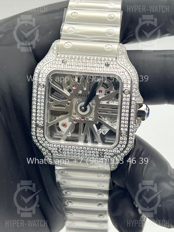 Товар Cartier Santos de Cartier Skeleton 40mm Diamond Фото 12 - Cartier Santos de Cartier Skeleton 40mm Diamond