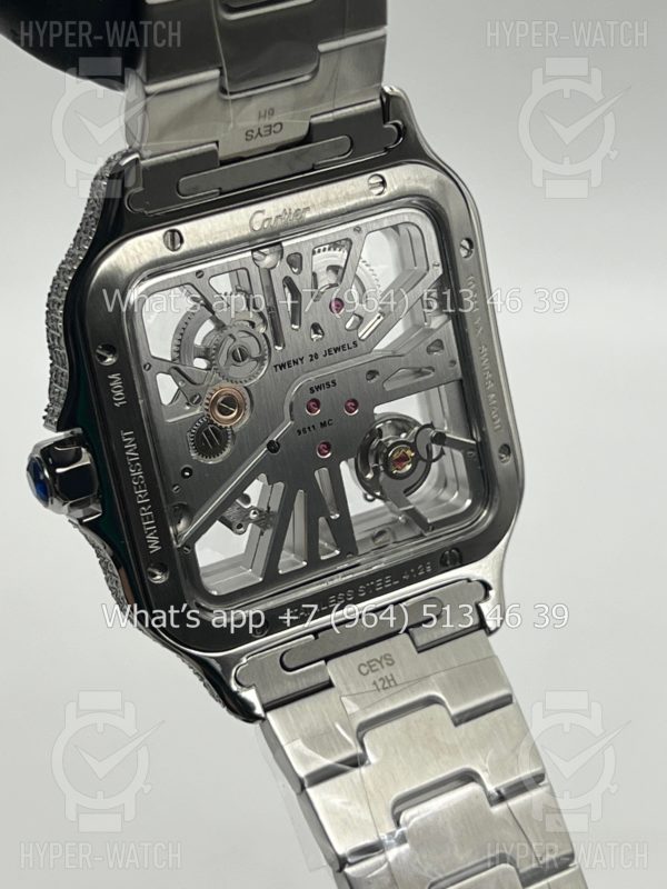 Товар Cartier Santos de Cartier Skeleton 40mm Diamond Фото 19 - Cartier Santos de Cartier Skeleton 40mm Diamond