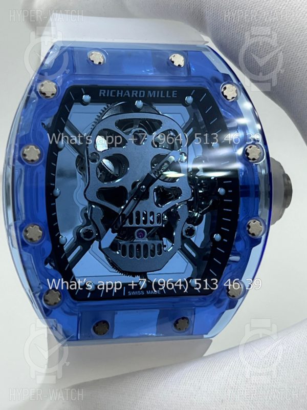Товар Richard Mille RM 052 Skull Tourbillon Blue Sapphire Фото 4 - Richard Mille RM 052 Skull Tourbillon Blue Sapphire