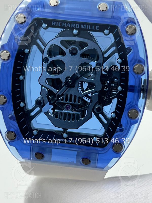 Товар Richard Mille RM 052 Skull Tourbillon Blue Sapphire Фото 5 - Richard Mille RM 052 Skull Tourbillon Blue Sapphire