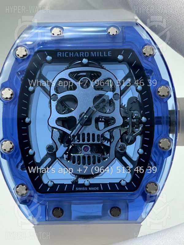 Товар Richard Mille RM 052 Skull Tourbillon Blue Sapphire Фото 6 - Richard Mille RM 052 Skull Tourbillon Blue Sapphire