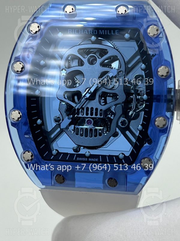 Товар Richard Mille RM 052 Skull Tourbillon Blue Sapphire Фото 7 - Richard Mille RM 052 Skull Tourbillon Blue Sapphire