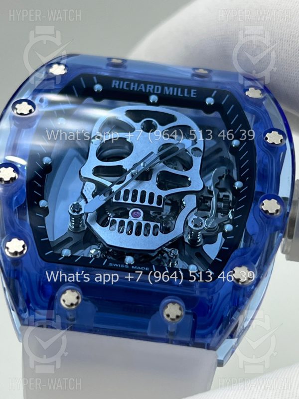 Товар Richard Mille RM 052 Skull Tourbillon Blue Sapphire Фото 8 - Richard Mille RM 052 Skull Tourbillon Blue Sapphire