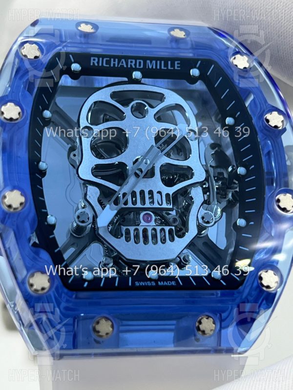 Товар Richard Mille RM 052 Skull Tourbillon Blue Sapphire Фото 9 - Richard Mille RM 052 Skull Tourbillon Blue Sapphire