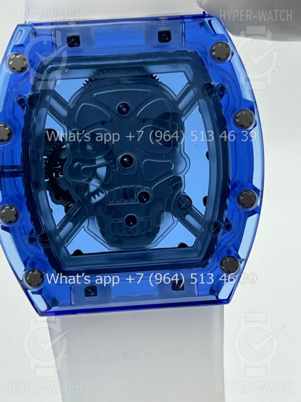 Товар Richard Mille RM 052 Skull Tourbillon Blue Sapphire Фото 19 - Richard Mille RM 052 Skull Tourbillon Blue Sapphire