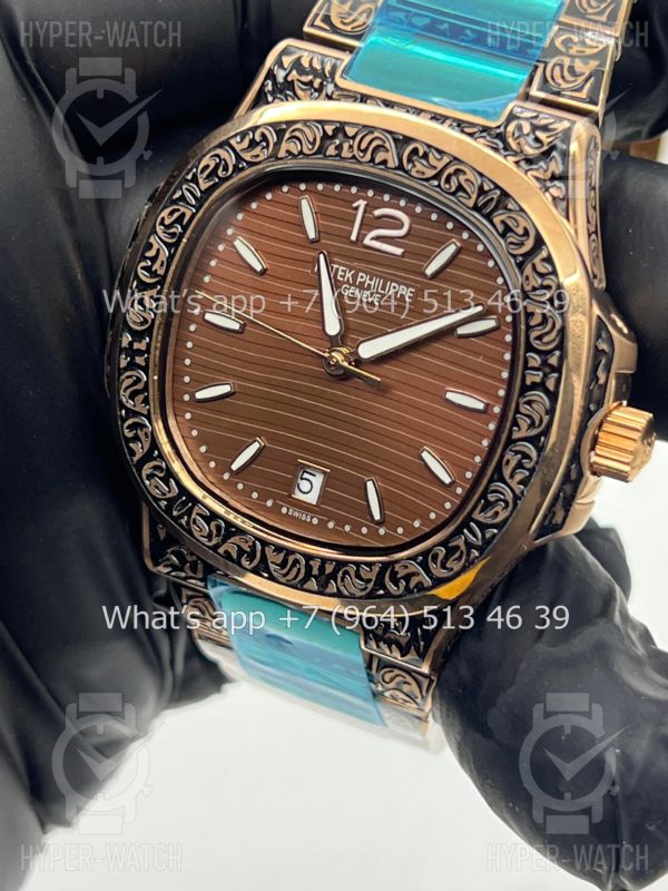 Фото 3 - Patek Philippe Nautilus 40mm Engraved Art 6761