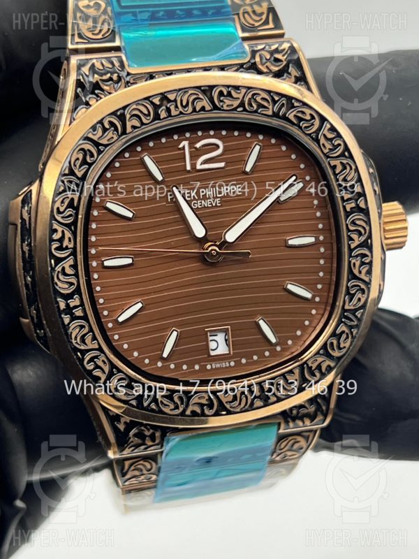 Фото 4 - Patek Philippe Nautilus 40mm Engraved Art 6761