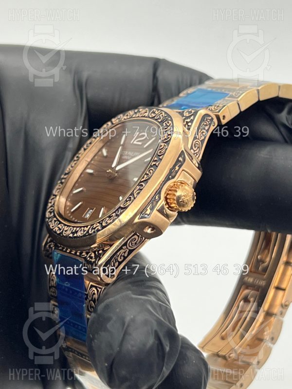 Фото 8 - Patek Philippe Nautilus 40mm Engraved Art 6761
