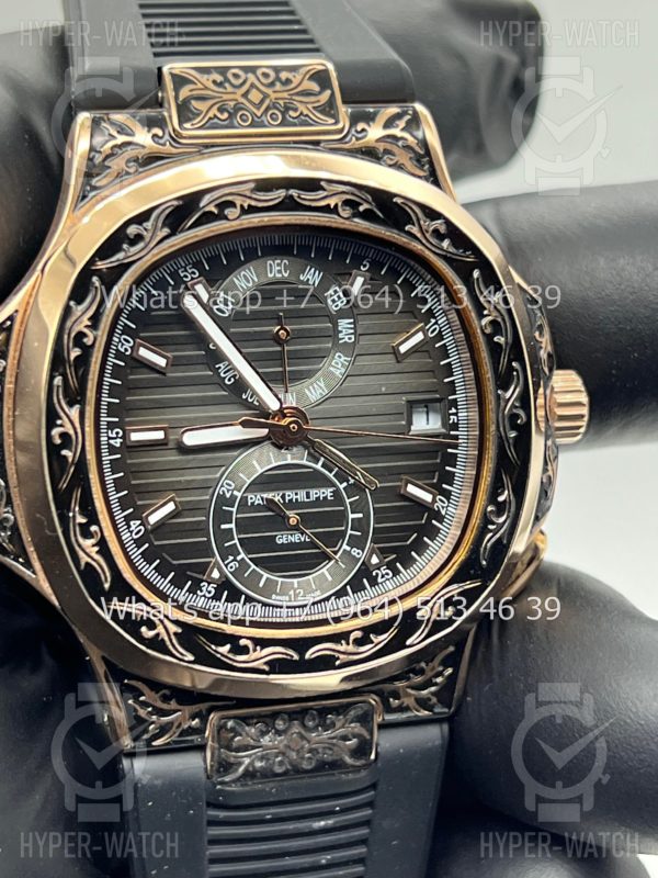 Товар Patek Philippe Nautilus 44mm Engraved Art 6755 Фото 3 - Patek Philippe Nautilus 44mm Engraved Art 6755